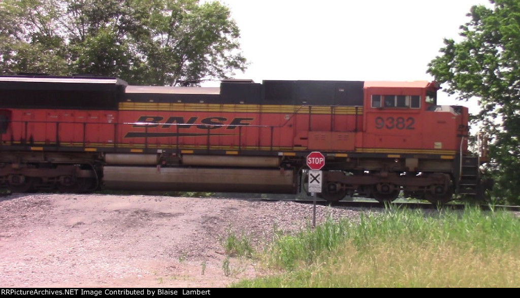 BNSF coal train DPU